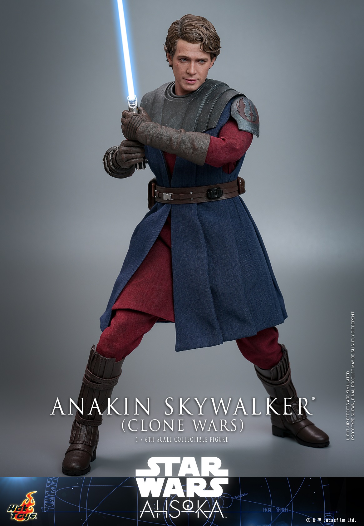 Pre-Order Hot Toys Star Wars Ahsoka Anakin Skywalker (Clone Wars) Sixth Scale Figure TMS129